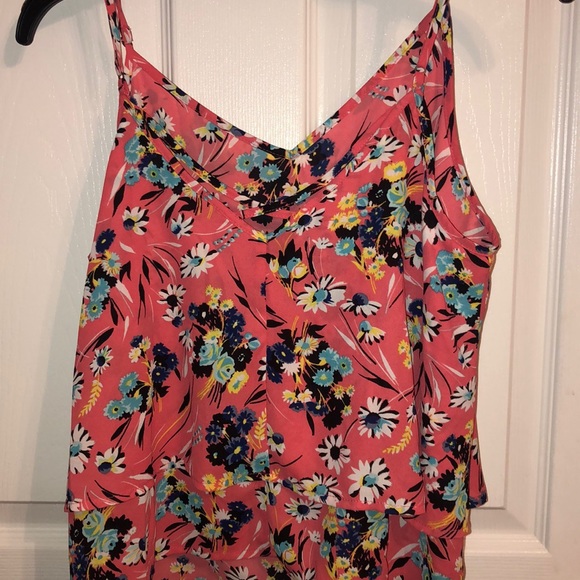 Never Worn Large, Layered, Peach tank top - Picture 2 of 3